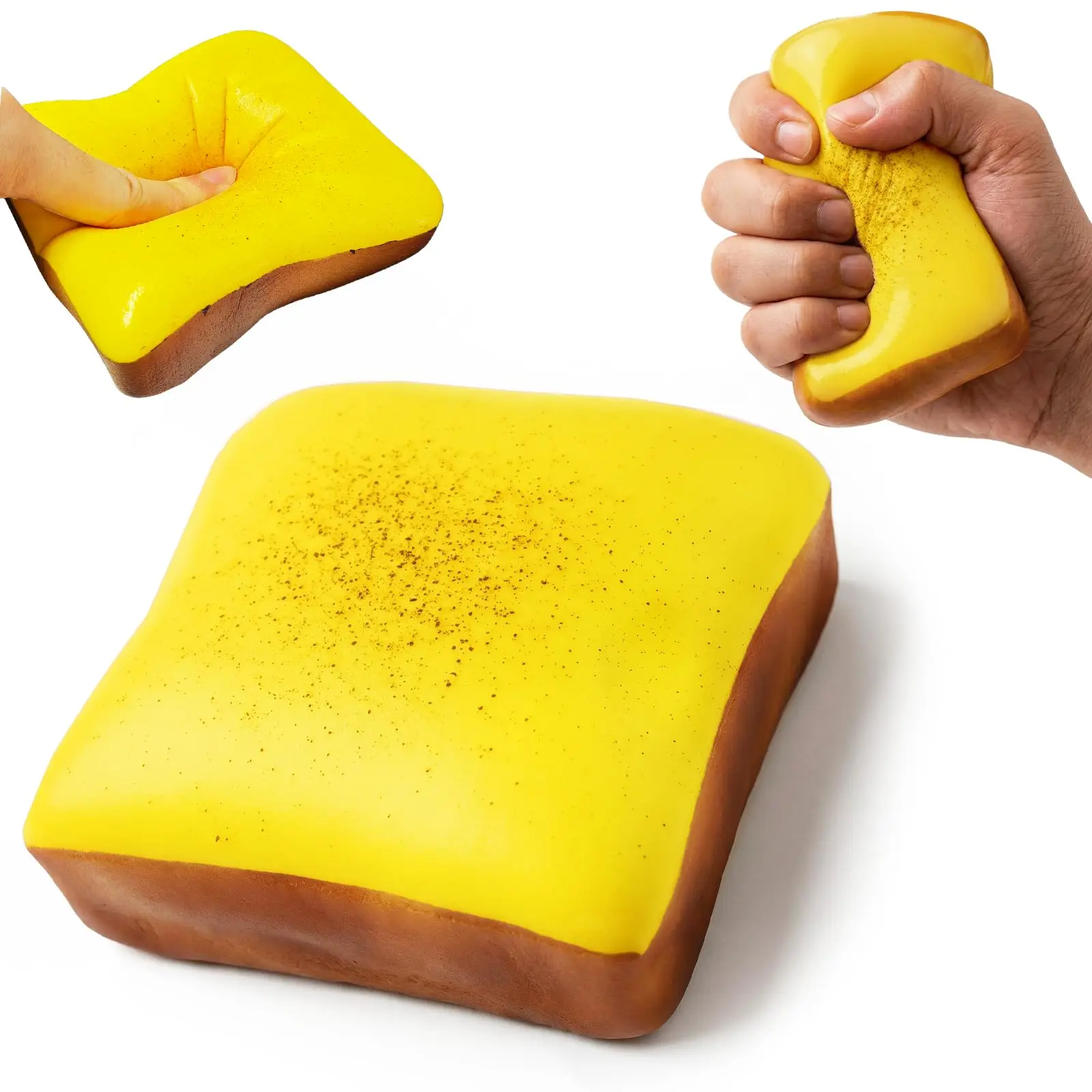 Image of 1 Stück Mini-Toast Langsam Aufsteigendes Squishy-Spielzeug zur Angstlinderung, Sensorisches Beruhigungsspielzeug, Reise-Fidget-Spielzeug, Weihnachtsgeschenke