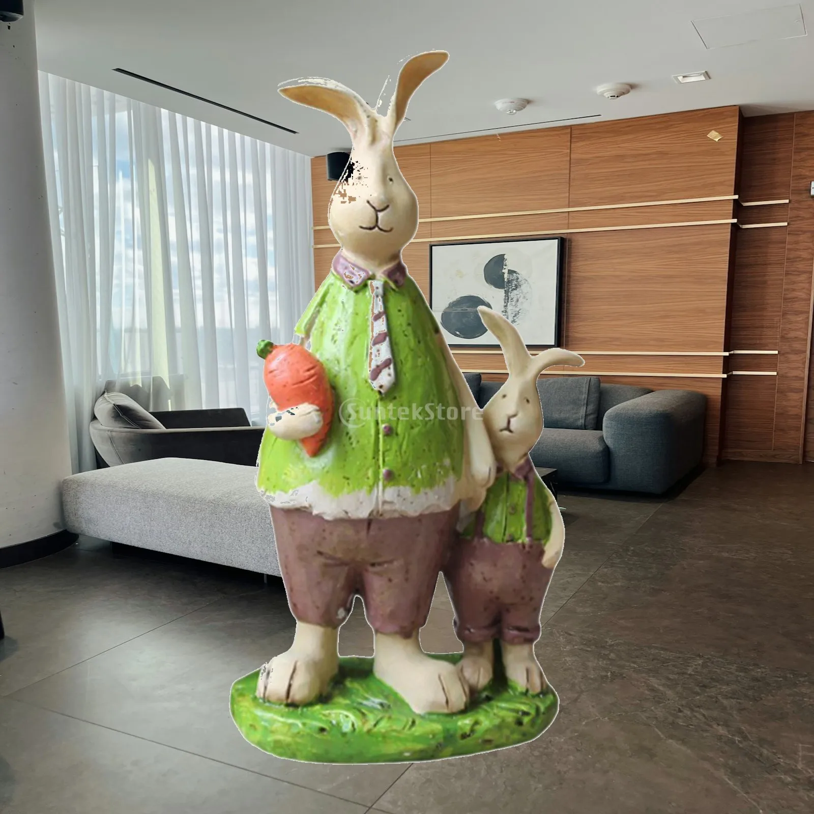Creative Rabbit Statue Home Decoration Ornament Gift Desktop Bunny Craft
