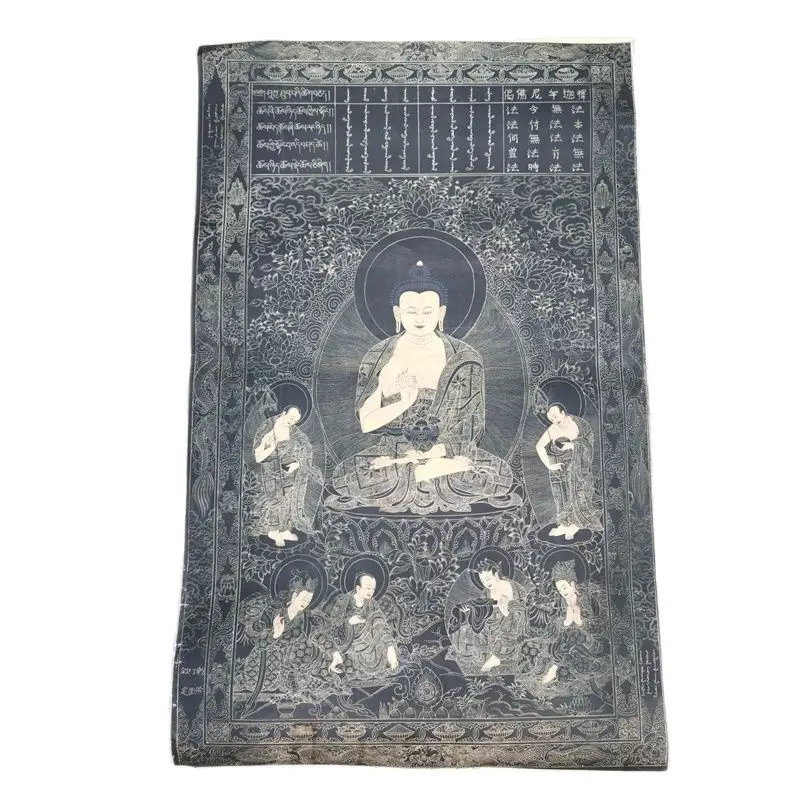 

Chinese Old Tibet Paper Thangka Painting Tibetan Buddha Portrait