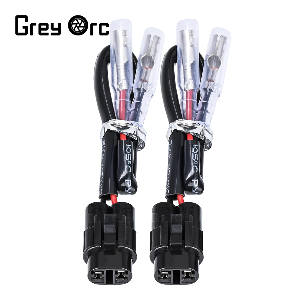 2 Pins License Plate Light Connector Adapter Plug For Kawasaki ZX4R/SE ZX636 ZX1000 H2 SX Z900/SE/RS Z1000SX Z H2/SE