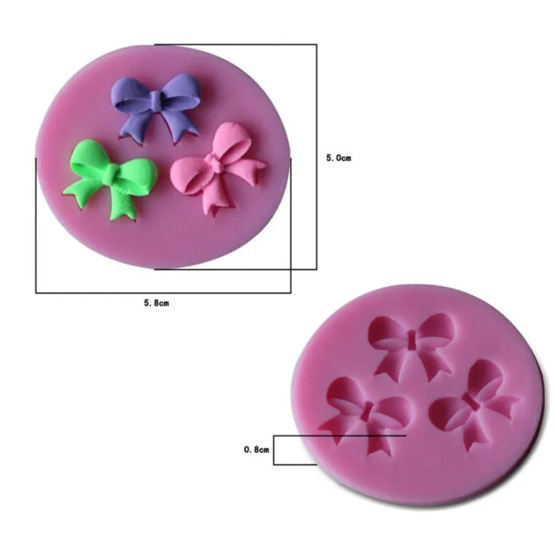 1 szt. Foremki do kokardek z miękkiego silikonu z kremówki sztuka z żywicy narzędzie do dekoracji ciast akcesoria do pieczenie w kuchni ciast Cocina