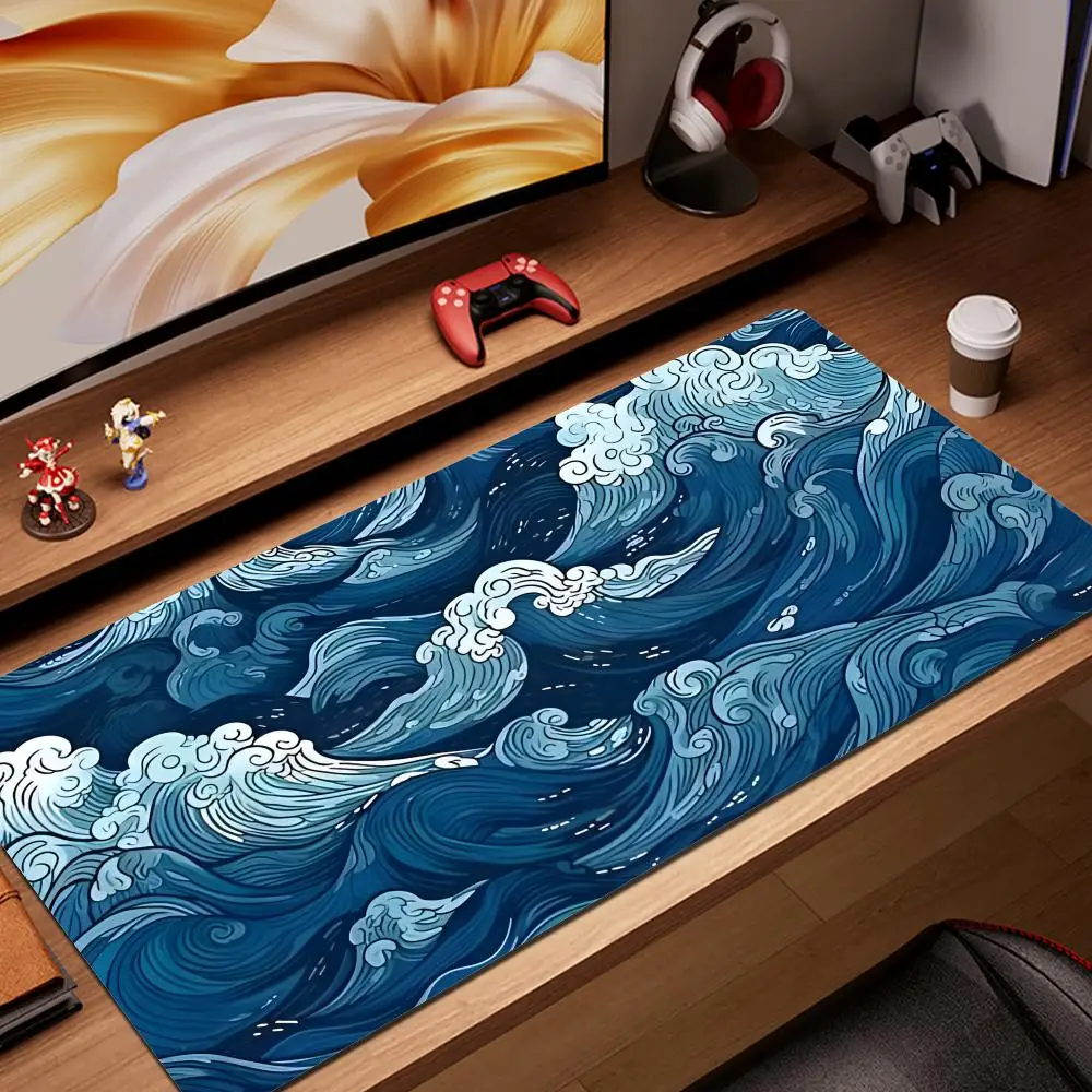 

Large Gamer Mouse Mat Gaming XXL Mouse Pad Great Wave Gaming Mouse Pad Office Table Carpet Gaming Mats Computer Big HYBXAXC