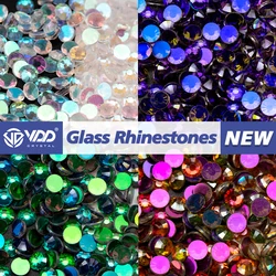 VDD Shining Aurora/Phantom/Green Shine/Rose Shine SS4-SS30 Glass Rhinestones Crystal Flatback Stones Nail Art DIY Decorations