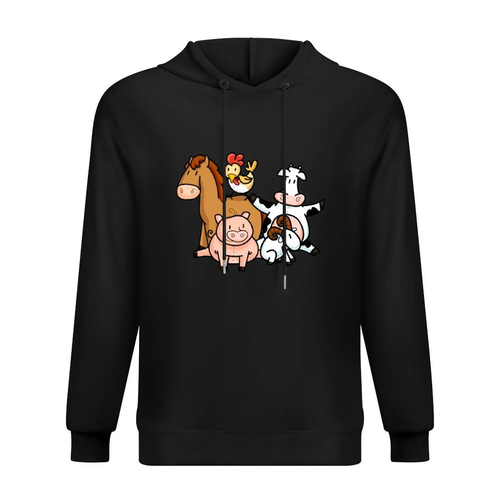 

Farmer Animals Children Cool Young Barn Animals Gift Hoodie men's clothing autumn jacket men winter clothes pullover hoodies