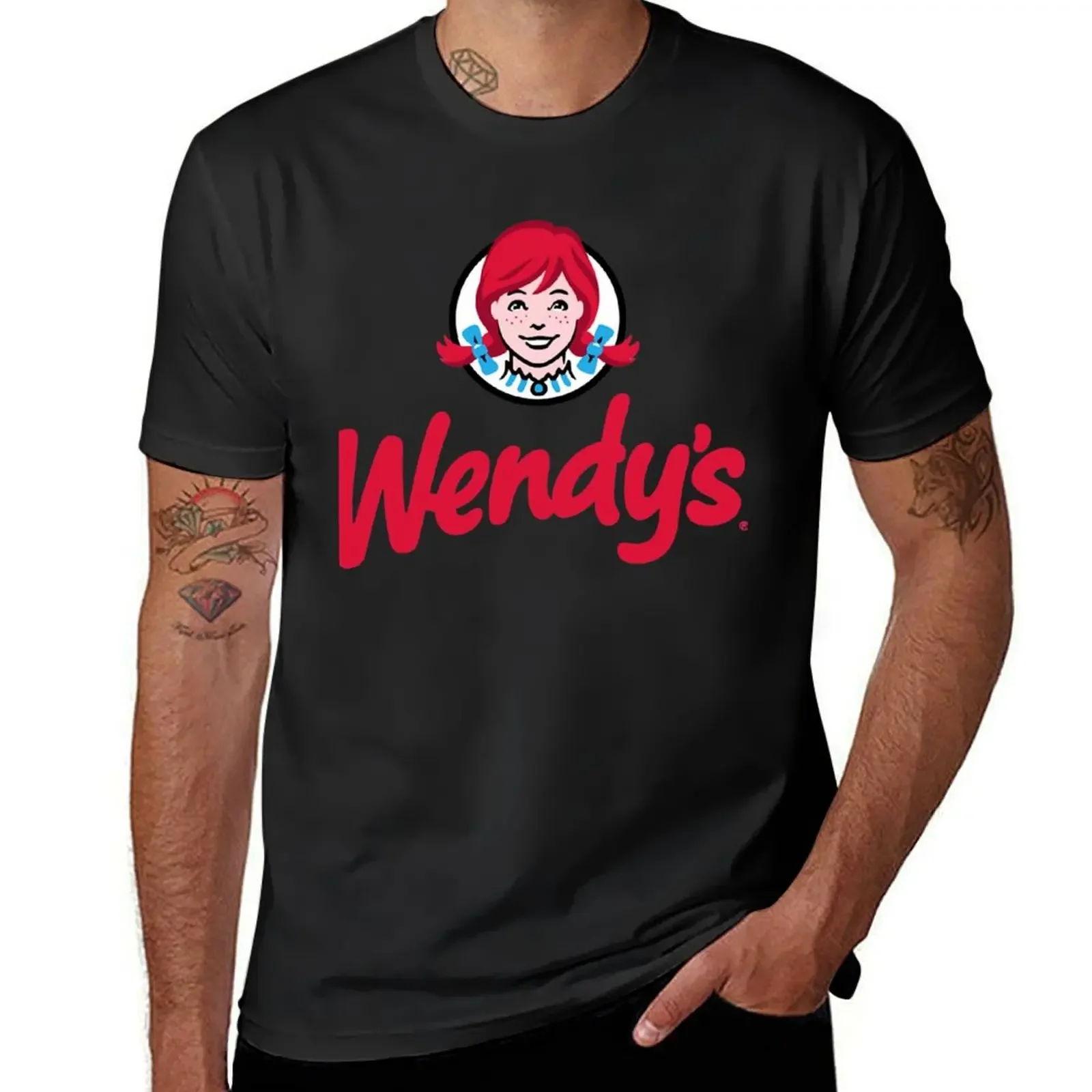 Wendys Fast Food restaurant Logo T-Shirt cheap stuff animal prinfor boys vintage t shirts big and tall t shirts for men