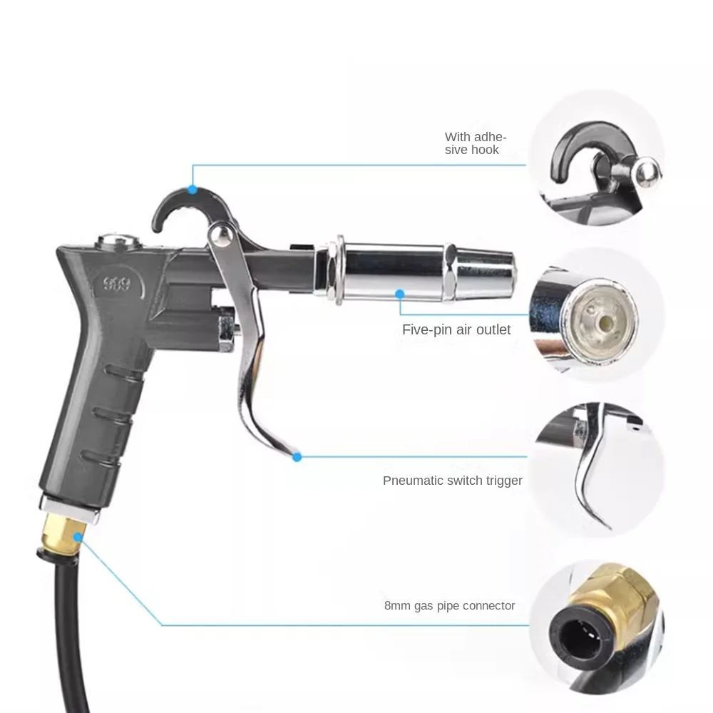 Pistola pneumática eletrostática com gerador de alta tensão, ionizante, 110V, 220V