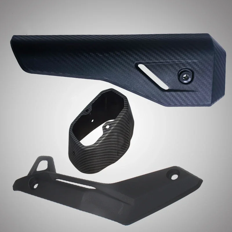 Accessori Moto LONCIN VOGE 525DSX DS525X: Protezione Antiscottatura Decorativa Superiore e Inferiore per Tubo di Scarico Marmitta Anteriore e Posteriore