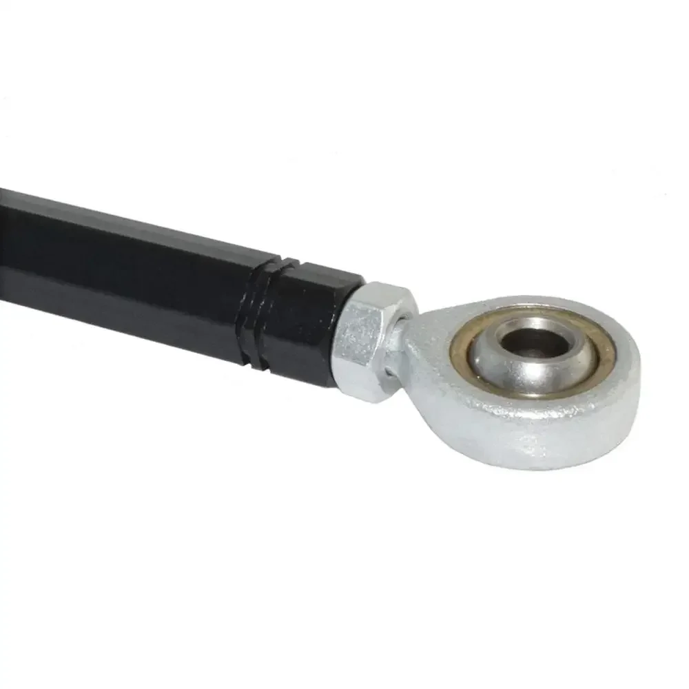 waase 240mm Black Motorcycle Universal Gear Shift Linkage Shifter Link Rod with Rod End Bearing For Racing Rearset Footrests