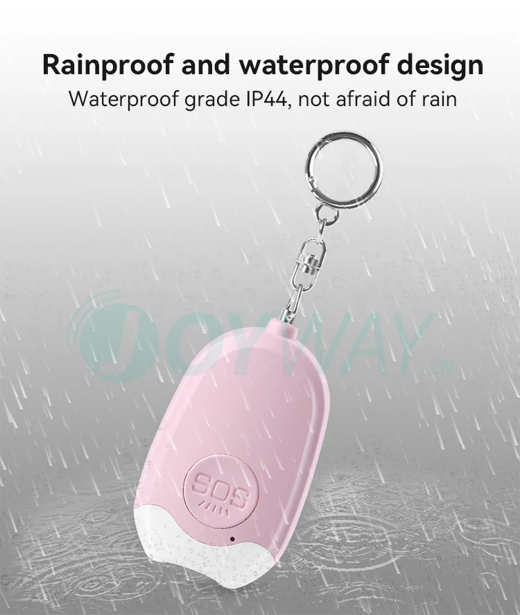 Allarme di autodifesa 130DB Sicurezza Proteggi Avviso Sicurezza personale Urlo forte Portachiavi Allarme di emergenza per donne Bambini Ragazze
