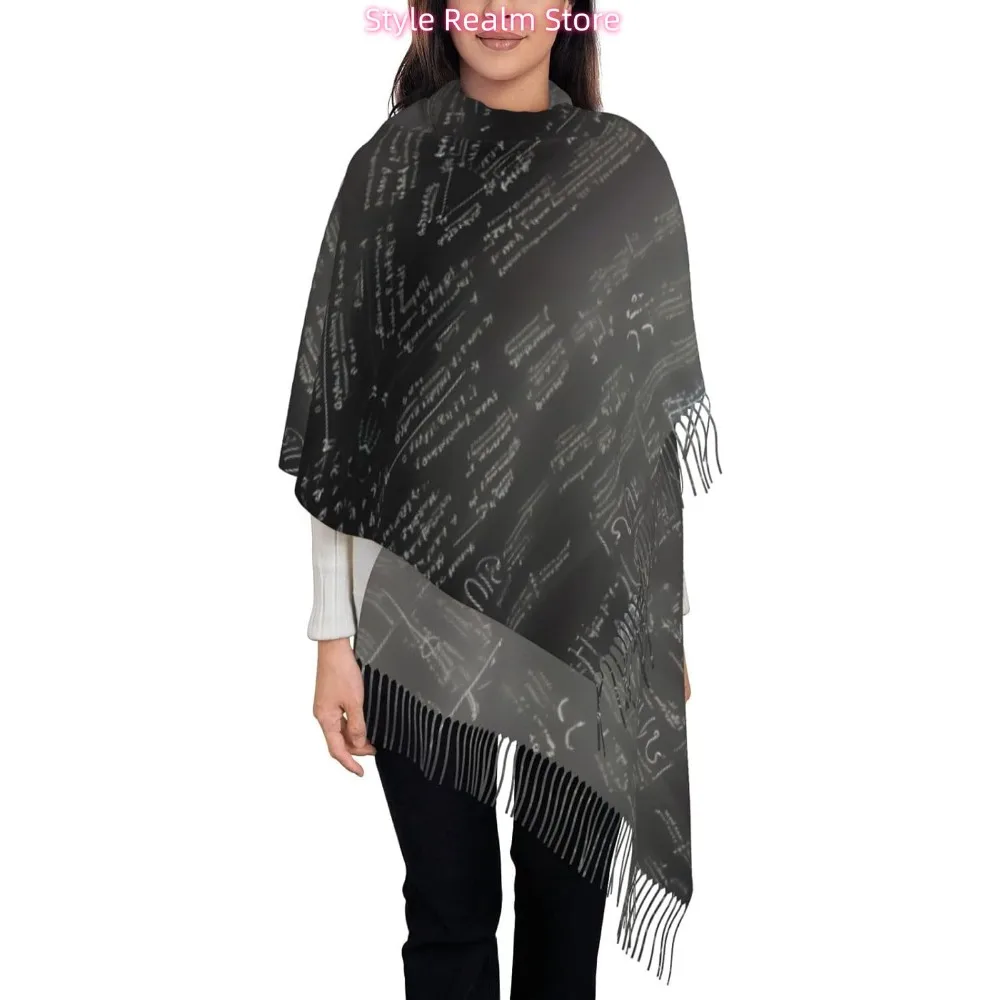 

Математические символы, полиэстеровый шарф с принтом, дышащий модный аксессуар для путешествий и повседневной носки