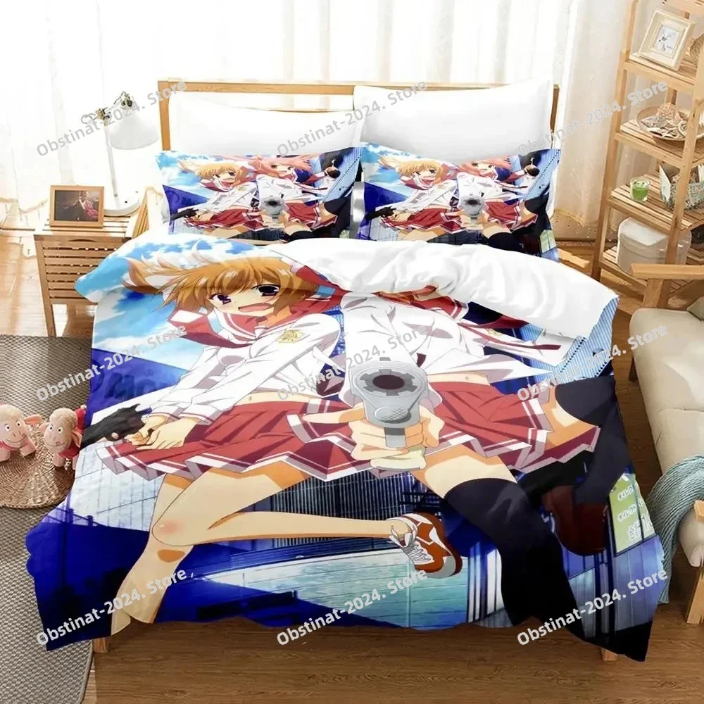 

Anime Aria the Scarlet Ammo Hidan no Aria Printed Bedding Duvet Cover Set Soft and Comfortable Perfect Children Room Decoration