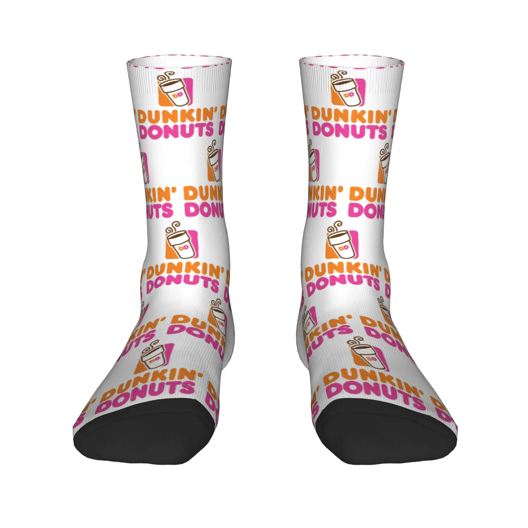 

Dunkin Donuts Socks Harajuku Sweat Absorbing Stockings All Season Long Socks Accessories for Unisex Gifts