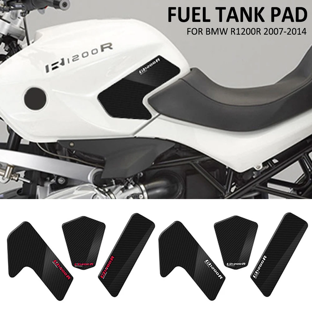 Motorcycle Anti Slip Fuel Oil Tank Pad Side Knee Grip Decal Protector Sticker Pads FOR BMW R1200R R 1200 R 1200R 2007-2014 2013