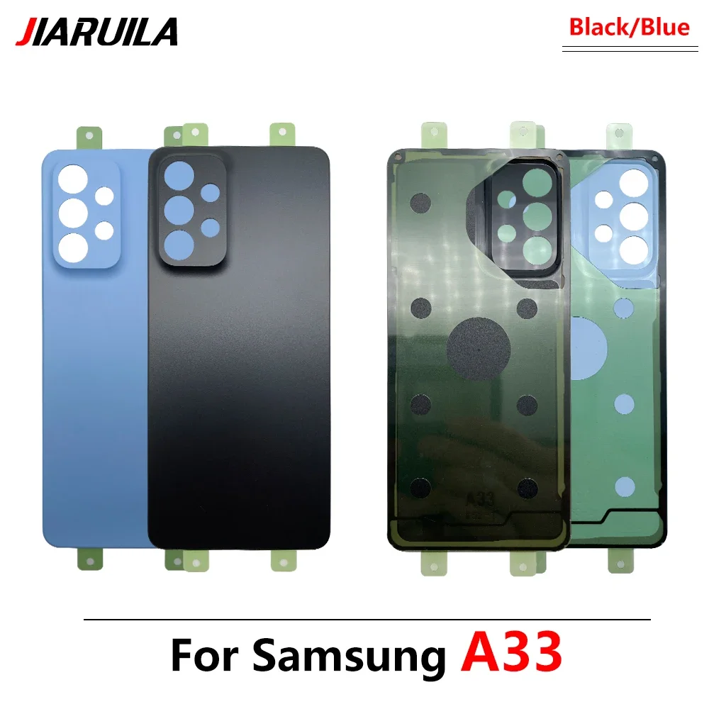 NEW For Samsung A53 A33 5G A52S A54 A34 Back Battery Cover Door Rear Rear Housing Case With Sticker Replacement Parts