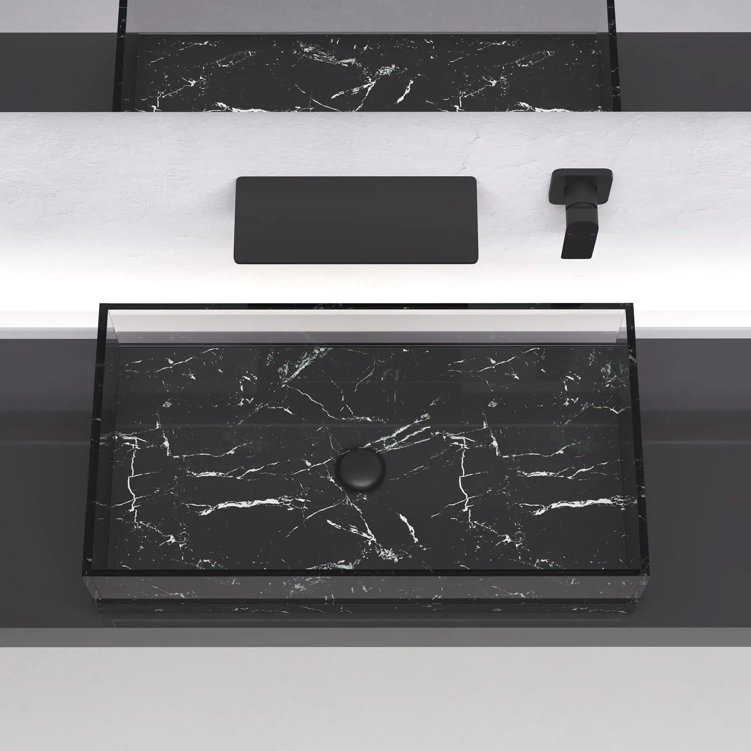 

Изящный настенный смеситель-водопад для ванной комнаты — современный дизайн, простая установка