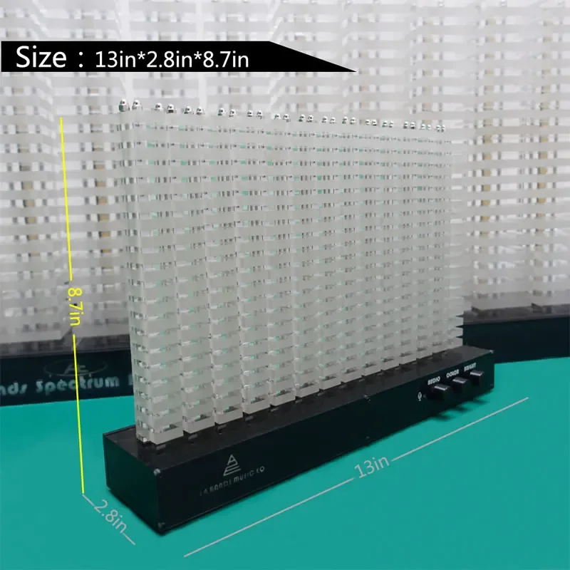 Creative Professional 14-segment Spectrum Analyzer Level Indicator Music Spectrum Light LED Acrylic Light Column VU