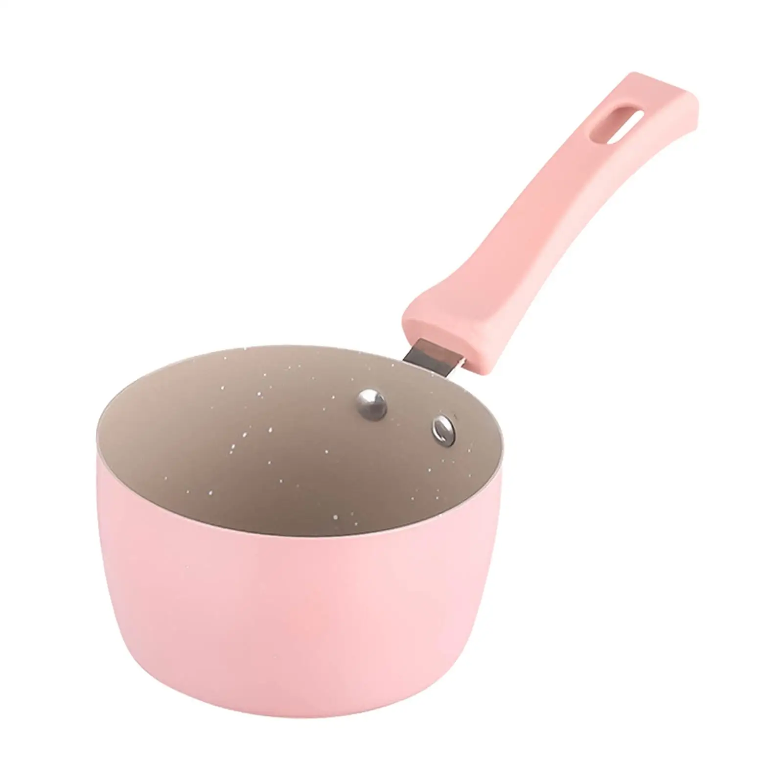 Milk Pan Stainless Steel with Long Handle Milk Pot Non Stick Sauce Pan for Outdoor Camping Breakfast Gas Stove RV Travel