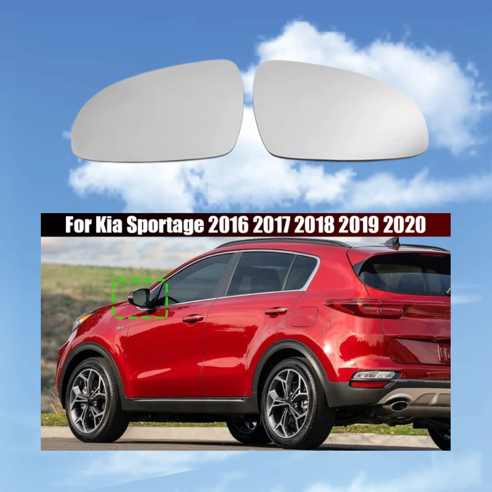 

Heating Side Mirror Glass Lens Door Wing Rear View Mirror Glass For KIA Sportage 2016 2017 2018 2019 2020 Car Accessories