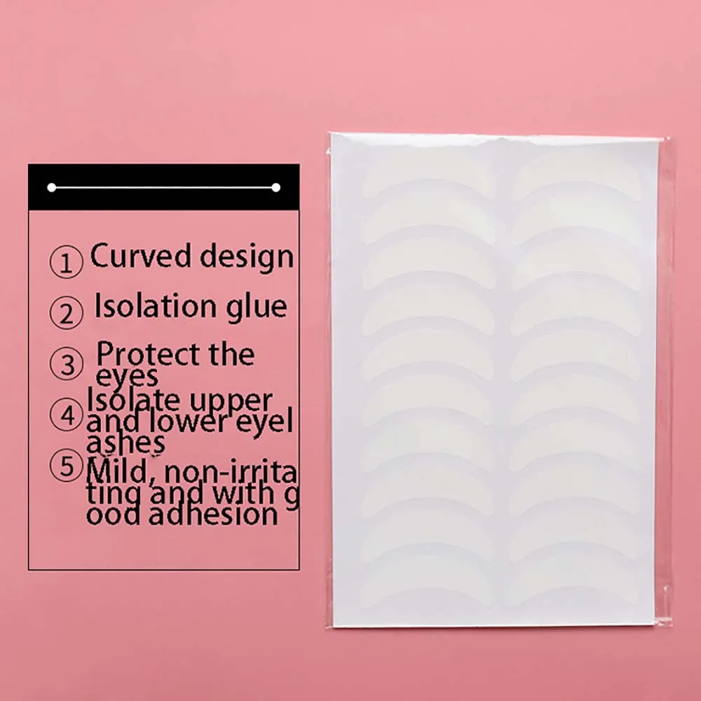 5 Sheets Under Eye Pads for Eyelash Extensions Adhesive Non-Woven Lash Extension Supplies