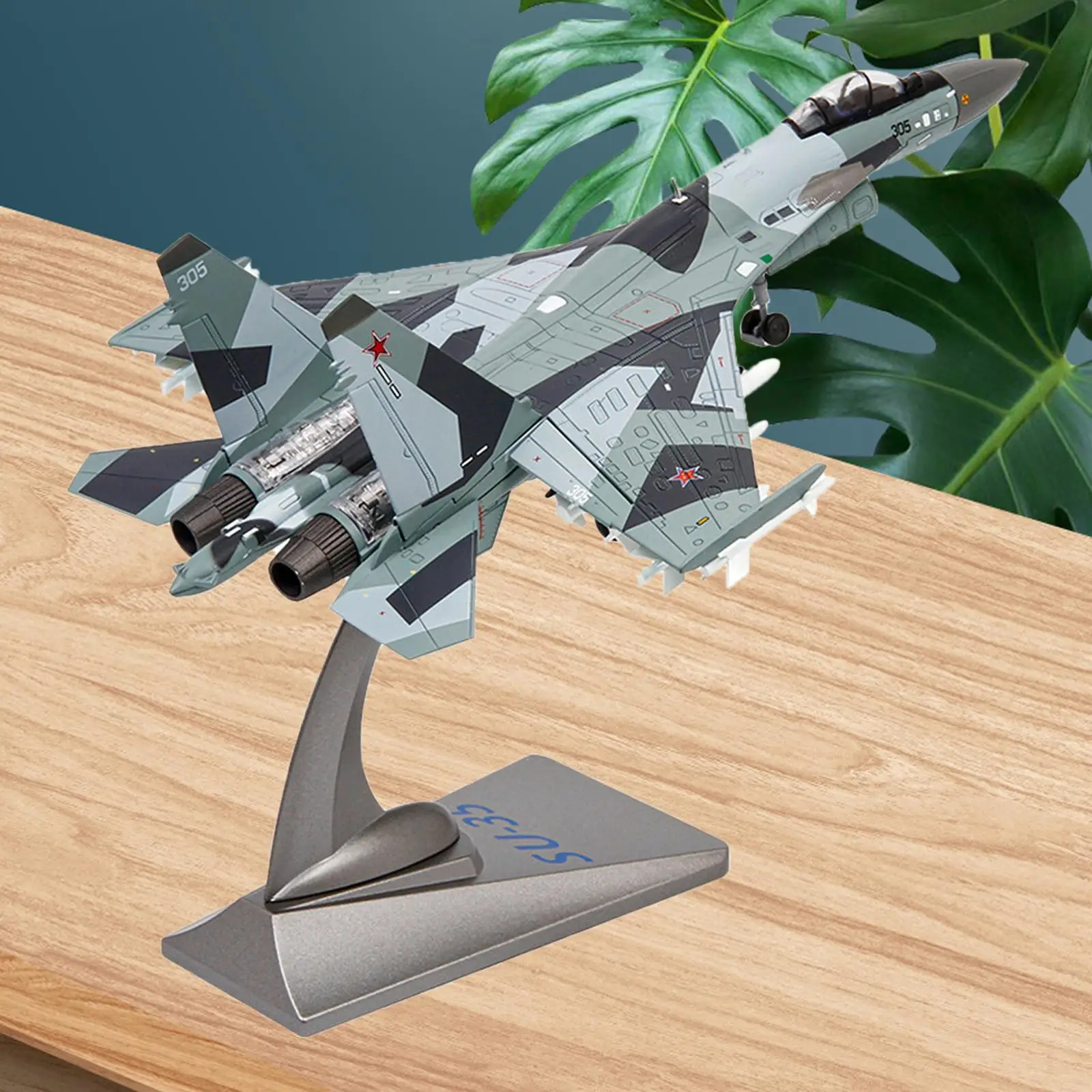 1:72 Die Cast Aircraft SU-35 Fighter Simulation Model for Kids Boy Souvenir