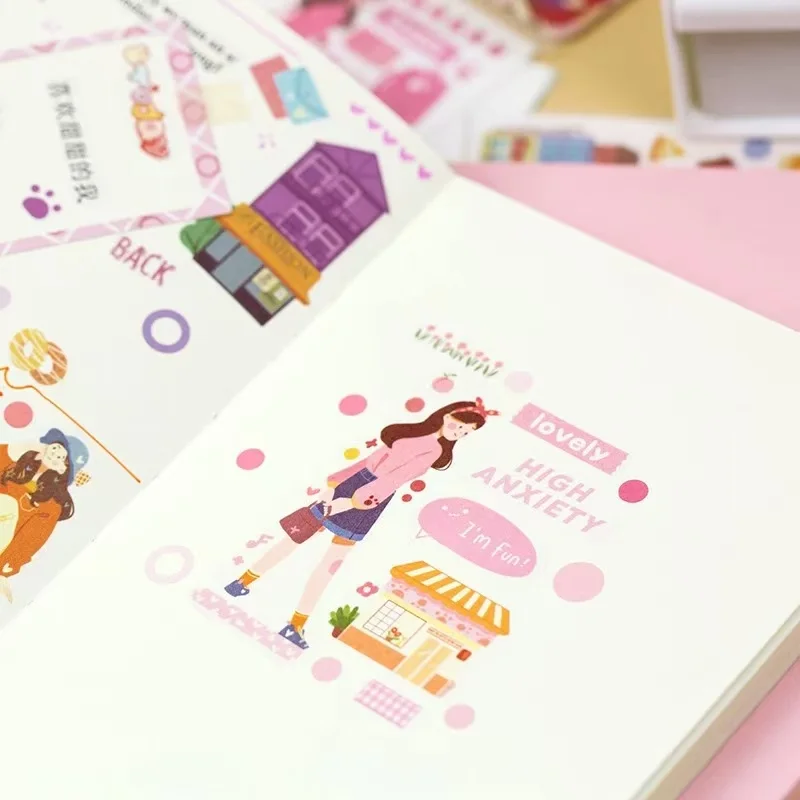 

Офисные школьные принадлежности, серия справочников, длинные полоски для девочек, наклейки на ленту Васи, милый декоративный дневник, домашний Diy Kawai