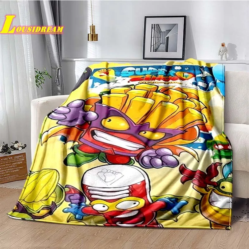 Trendy Design S-Super Zings Kids Blanket Children Bedroom Bed Sheet Decoration Portable Soft Blanket Beautiful Birthday Gift