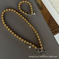 New Unique Design Pearl Necklace Bracelet Set Women's Jewelry Three-dimensional Perception Precision Crafted Versatile Accessori