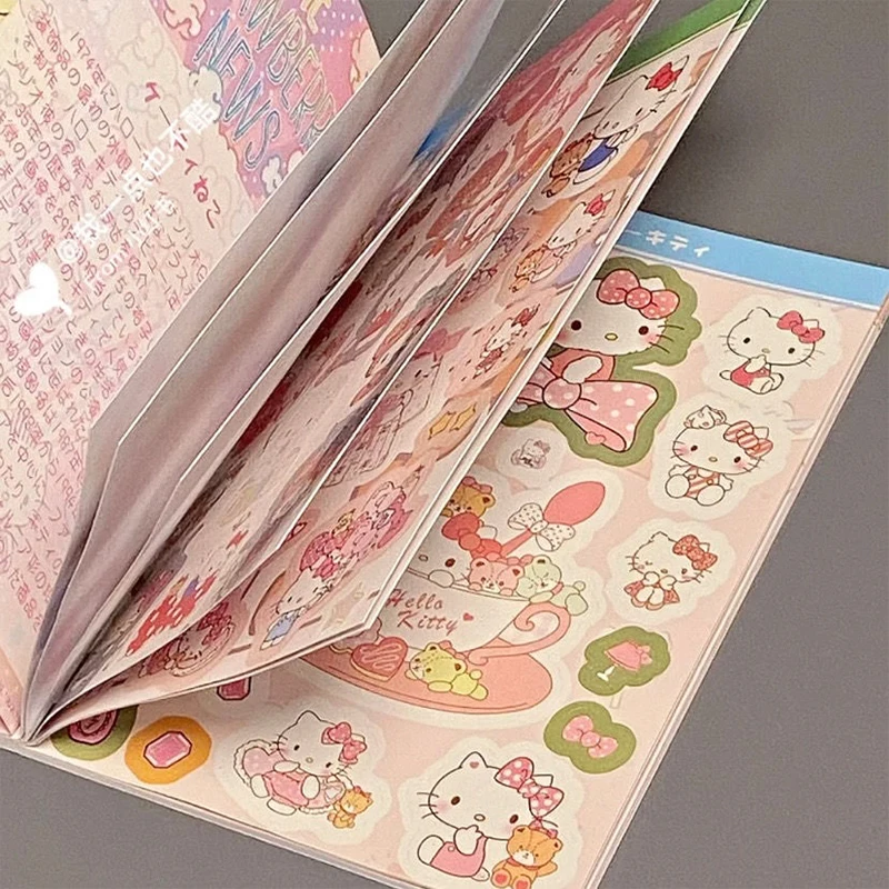 450 adesivi Hello Kitty Sanrio Kawaii Kuromi Mymelody Ledger Materiale Simpatico cartone animato Cinnamoroll Adesivi impermeabili Fai da te Regalo