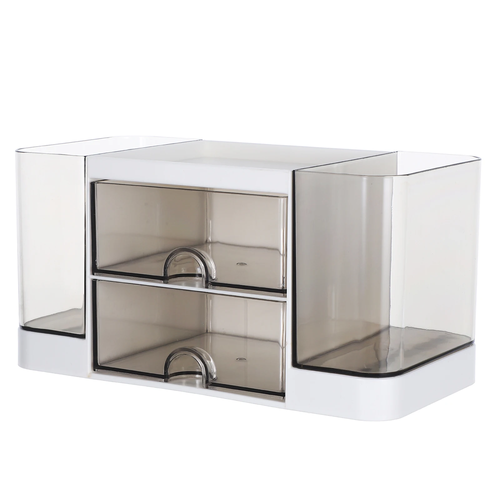 

Desktop Organizer with Drawers Storage Box for Stationery Makeup Supplies Compact Desk Organiser Multi-Compartment Holder Office