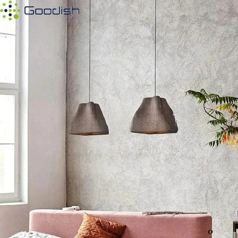 Modern Simplicity Mushroom Stone Cloud Hat LED Pendant Light Art Creative Painted Lamp for Restaurant Home Decoration Chandelier