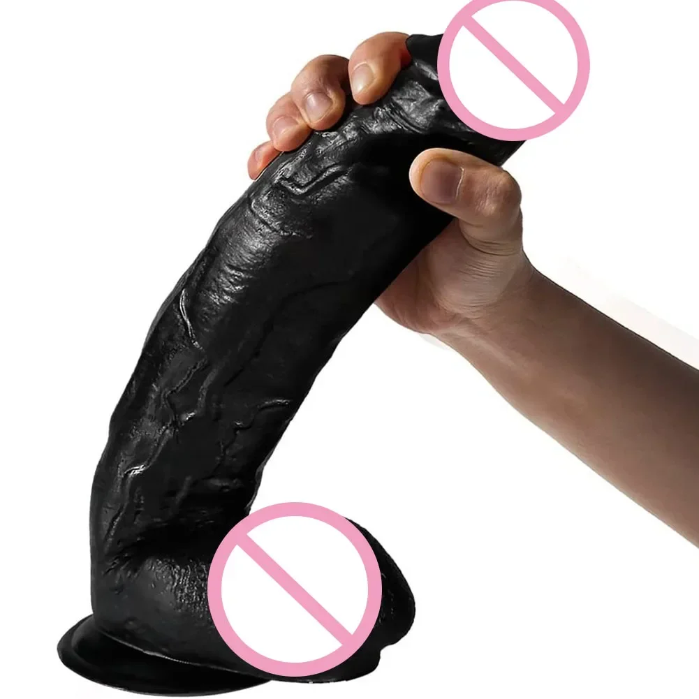 11 inch Huge Dildo Realistic Man Thick Huge Dildo Soft Anal Vaginal Masturbators Small G Spot Fake Penis Adults Sex Toy for