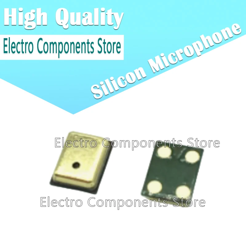 2PCS AAC 3729 Miniature Silicon MEMS Omni-directional Microphone SMD Single-ended Analog Interface 3.76x2.95x1.10mm