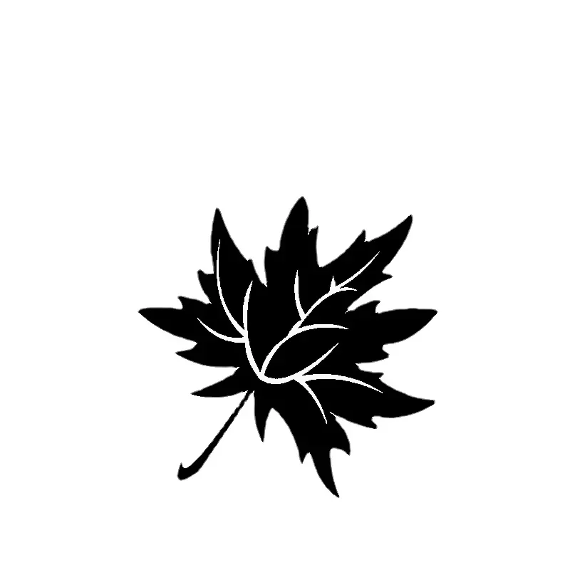 Car Stickers Fashionable Personalized Maple Leaf Car Decals Are Suitable for Various Models Color Can Be Customized, 14cm*14cm