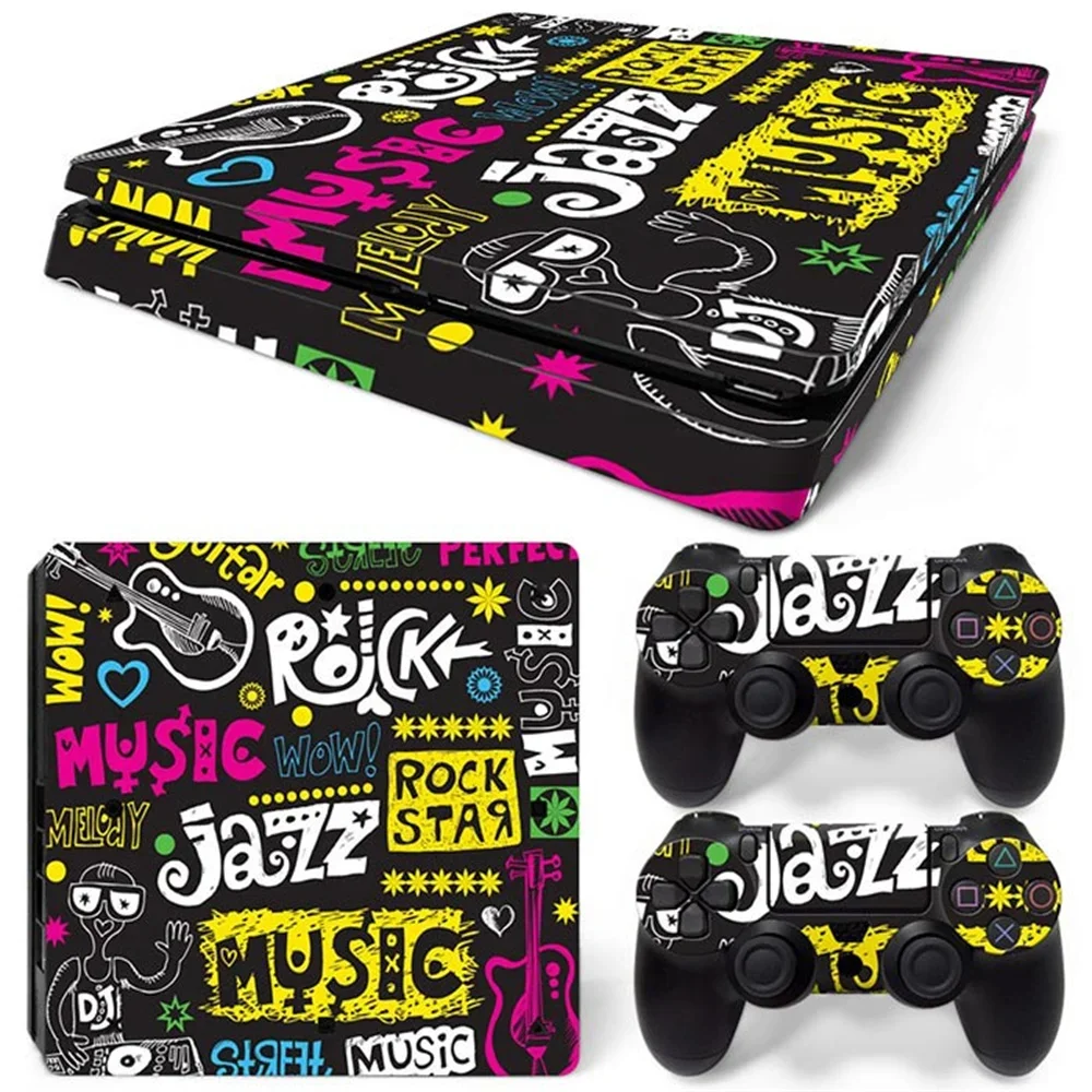 Sticker bomb Best Sell Design Skin Sticker for PS4 Slim Console and Controllers