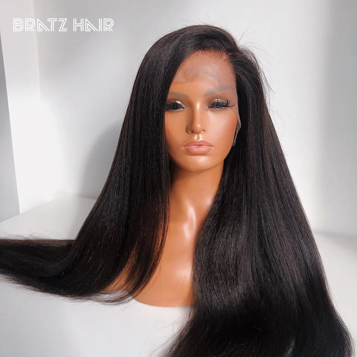 

13x4 Kinky Straight Frontal Wigs Human Hair 13x6 250% Density Transparent Lace Front Wigs 4x4 Human Hair Yaki Straight Brazilian