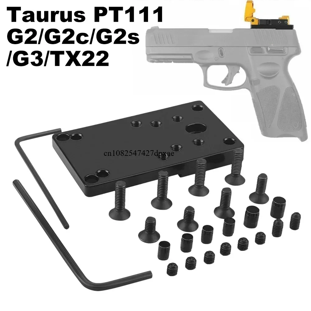 トーラスg3,pt111,g2,g2C,g2s,rmr,vism,mros,vortex,docter,ade,オリジナルのピストルアクセサリーに適した赤いドットサイトプレートベース