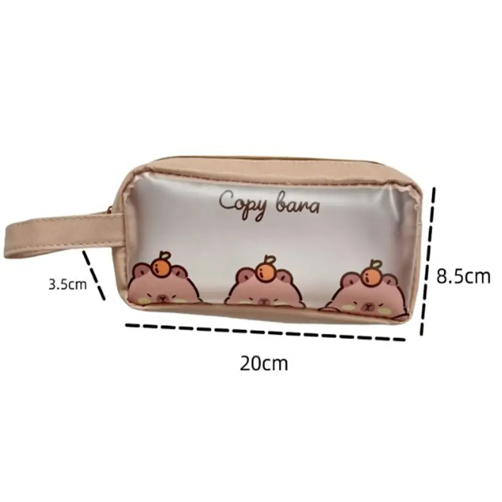 Imagem -06 - Capivara Grande Capacidade Lápis Bolsa Bonito Papelaria Cases Lápis Cases