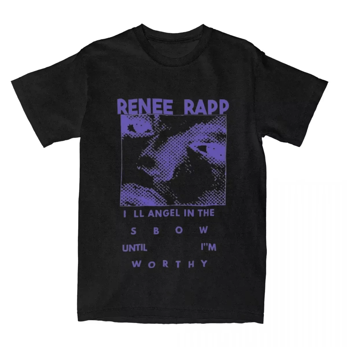 

2025ins Novelty Renee Rapp Snow Angel Retro Black T-Shirts for Men Women Cotton Tees Shirt Birthday Present Tops Y2k
