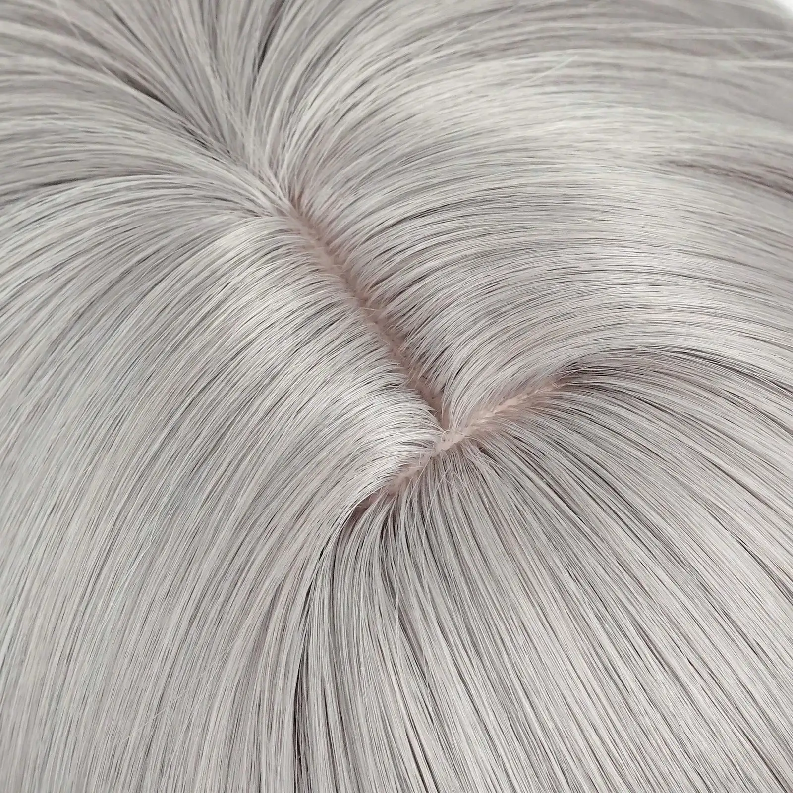 Synthetic Wigs Short Straight Grey Wigs with Bangs For Man Cosplay Eryuan Game Anime Wear Fake Hair High Temperature Fiber