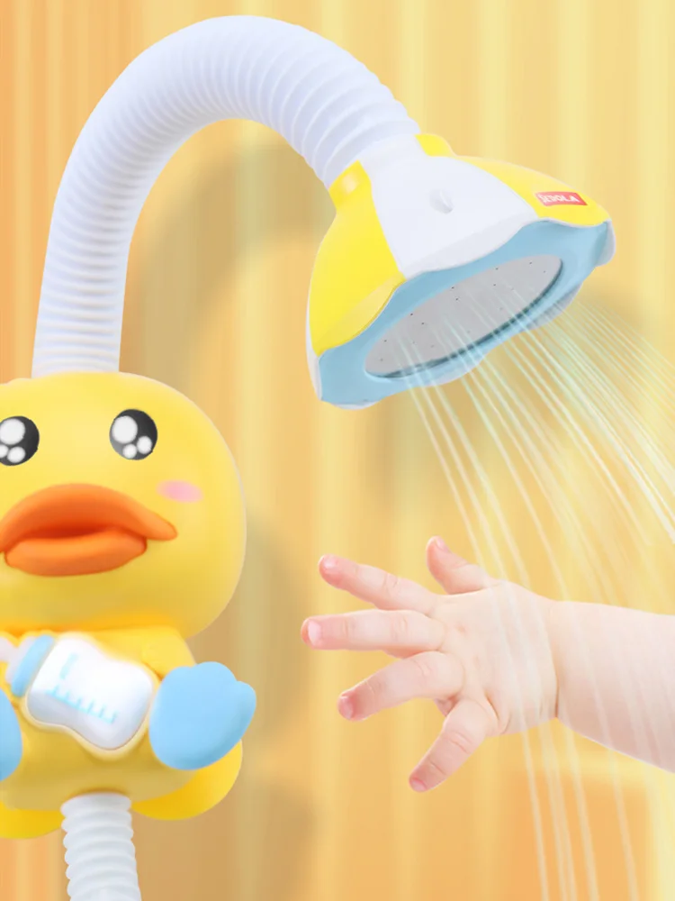 

Baby bath toy boy girl children bath water duckling electric sprinkler baby shower combination