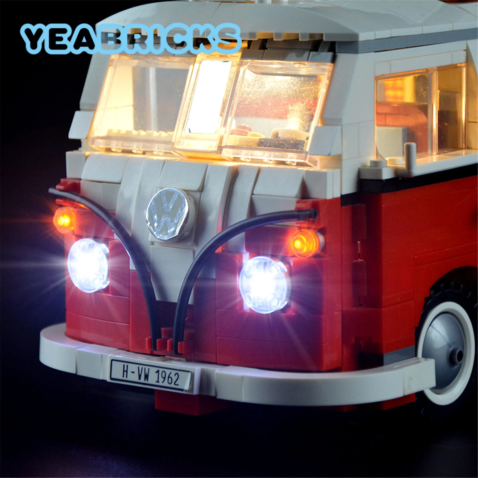 YEABRICKS LED Light Kit for 10220 T1 Camper Van Building Blocks Set (NOT Include The Model) Toys for Children