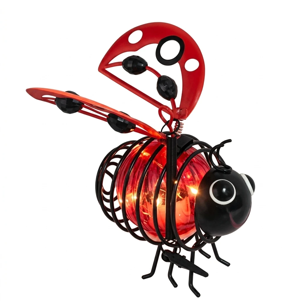 Solar Ant Light Creative Garden Decoration for Nature Lovers Waterproof Resin Insect Lamp Outdoor Patio Yard Ornament