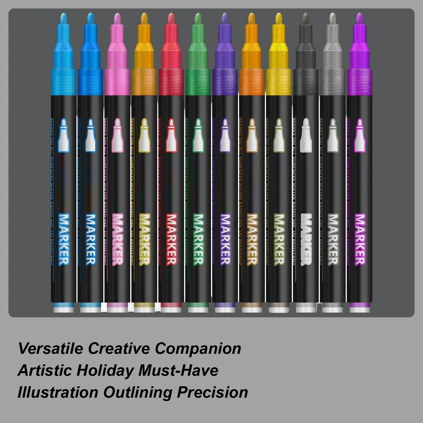 

12-цветные контурные маркеры, ручки для рисования с двойной линией, сделай сам, контурная живопись, флуоресцентные маркеры для художественного рисования, ведения журнала, поделок