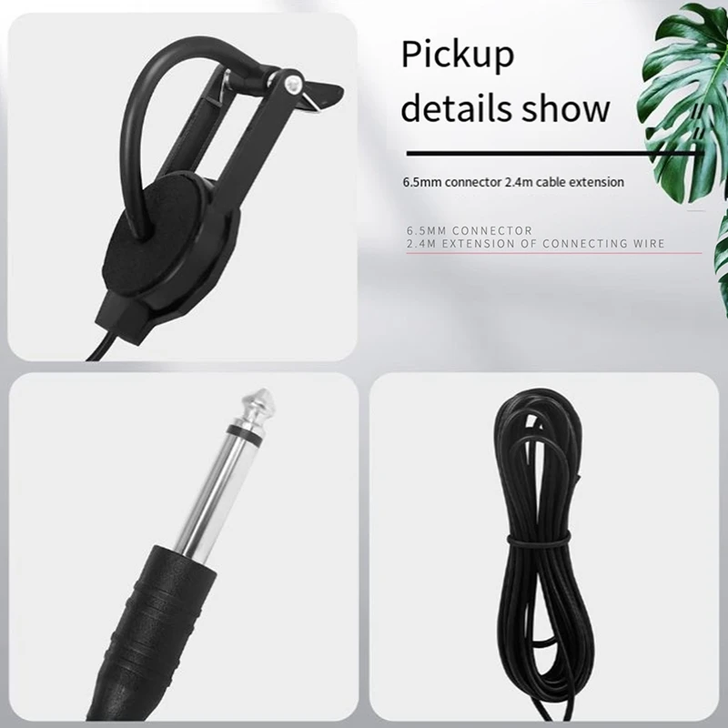 Violin Pickup Clip Microphone Pickup Guitar Sound Hole Pickup On Violin Piezo Pickup For Violin Guitar