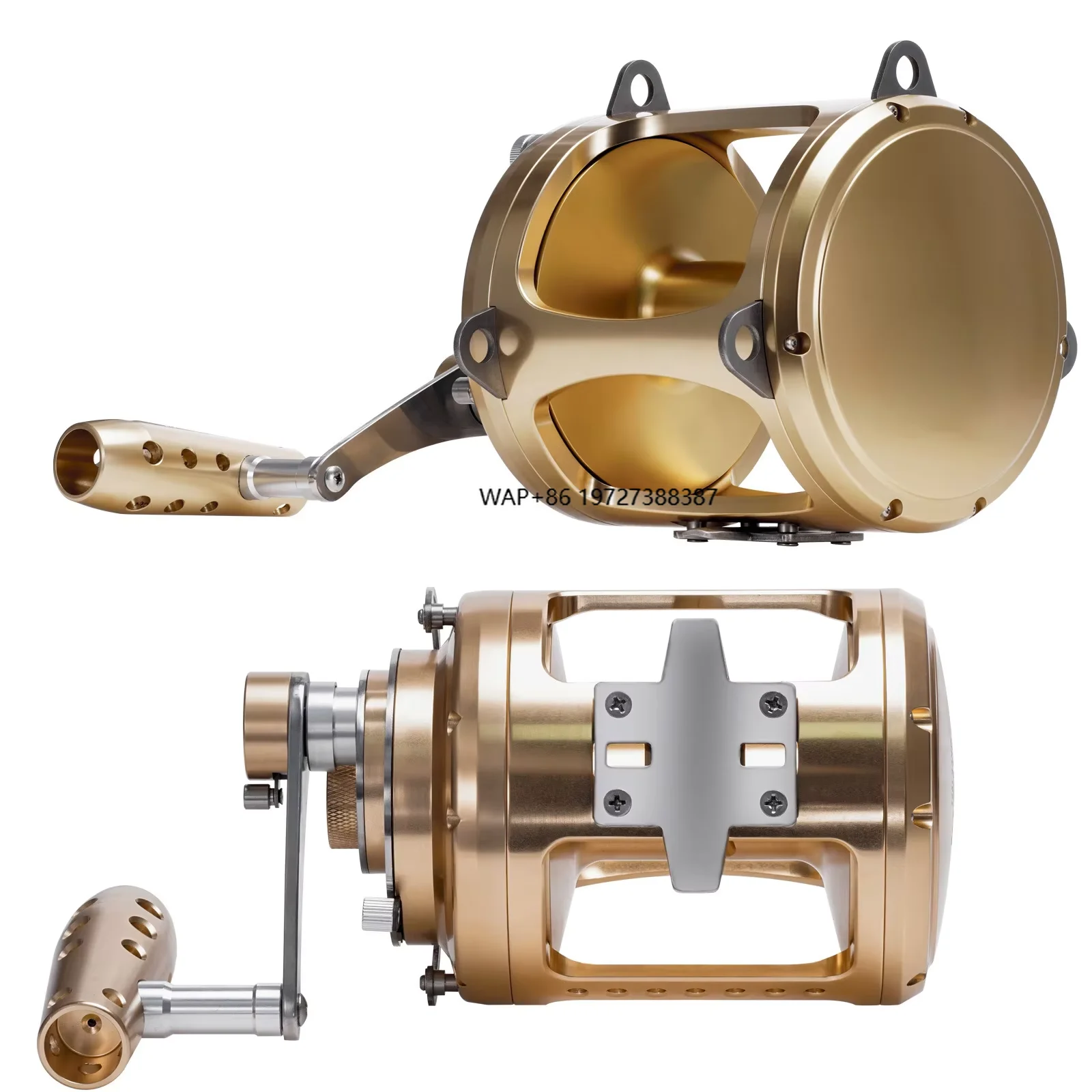 

Full Metal Trolling Fishing Reel 30W 50W 80W 2 Speed Deep Saltwater Fishing Reel Big Game Surf Casting Reel