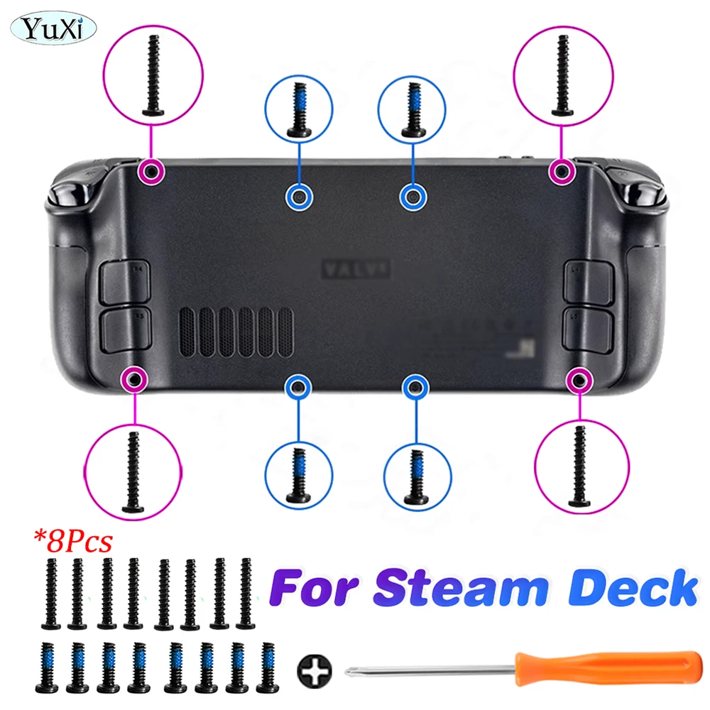 1Set Screws For Steam Deck Controller Back Housing Shell Screws Cross Screwdriver Gamepad Case Disassemble Repair Tools Kit