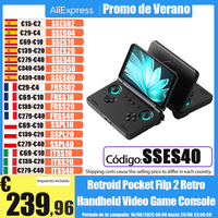 Retroid Pocket Flip 2 SD865 / D1100 Retro Handheld game Console 1080p 500Nits Foldable Gaming Console with 5.5\
