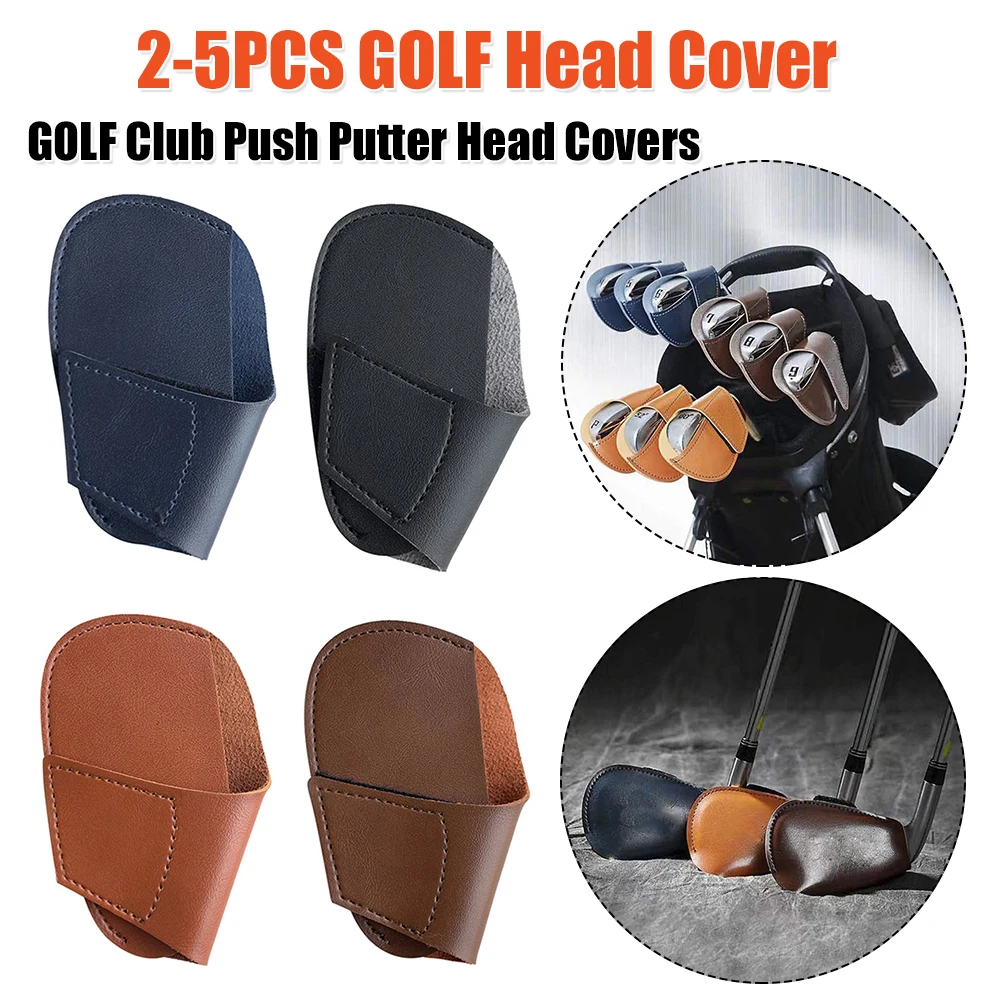 

Универсальные чехлы для головок клюшек для гольфа, защитные чехлы для клюшек из искусственной кожи, чехлы для веджей, аксессуары для гольфа