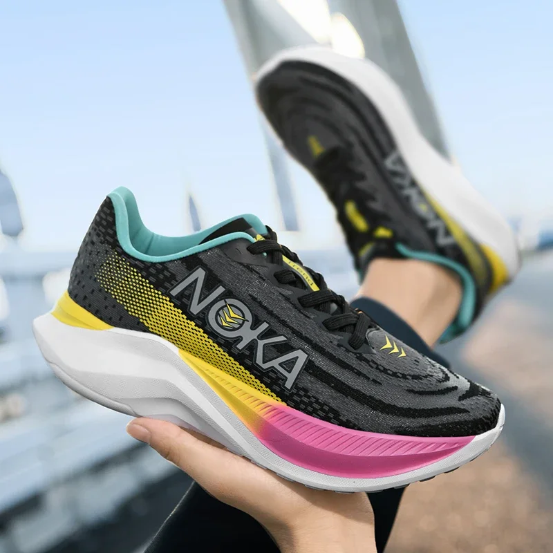 

Men's Running Shoes Race Sneakers Cushioning Outdoor Breathable Trainer Couple Non-Slip Jogging Mesh Luxury shoes Off-road Shoes
