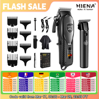 hiena Hair Clipper Kit for Men Electric Shaver Hair Trimmer Professional Cutting Machine Hair Trimmer with LCD Digital Display